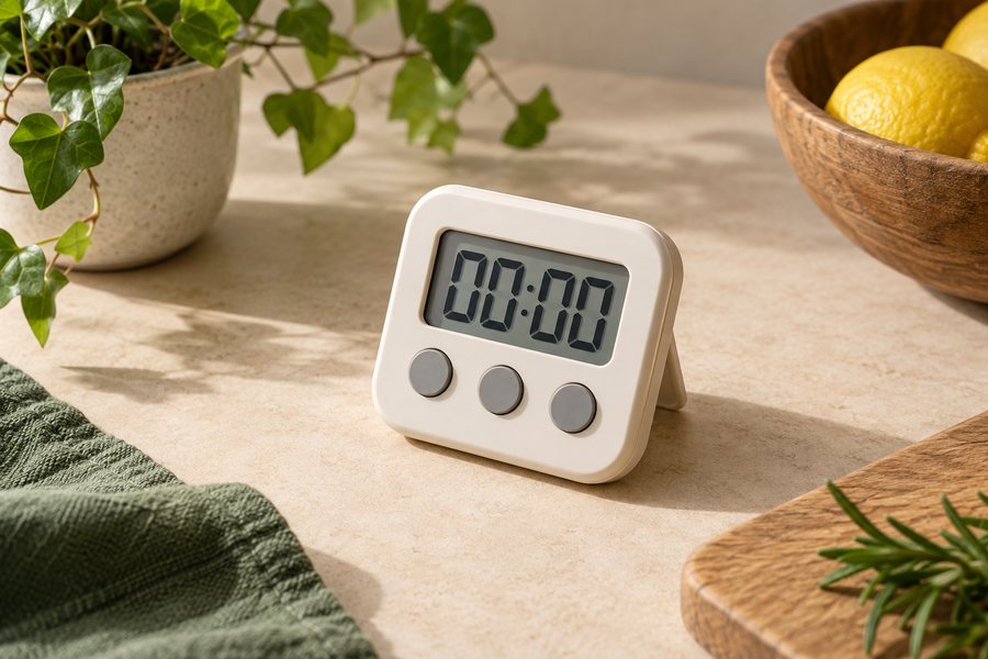 Schlichter digitaler Küchentimer.